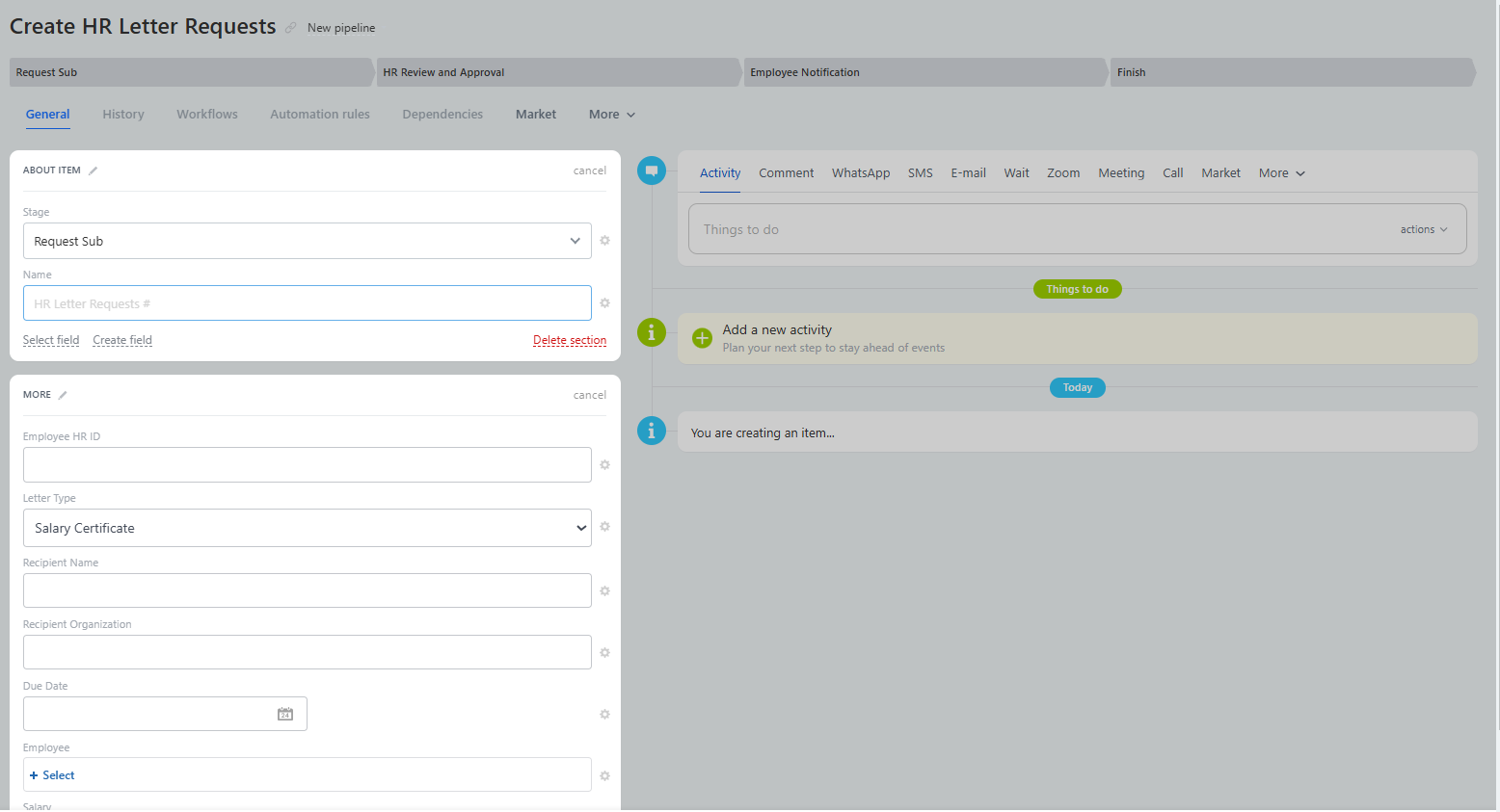 HR Module de Reyada