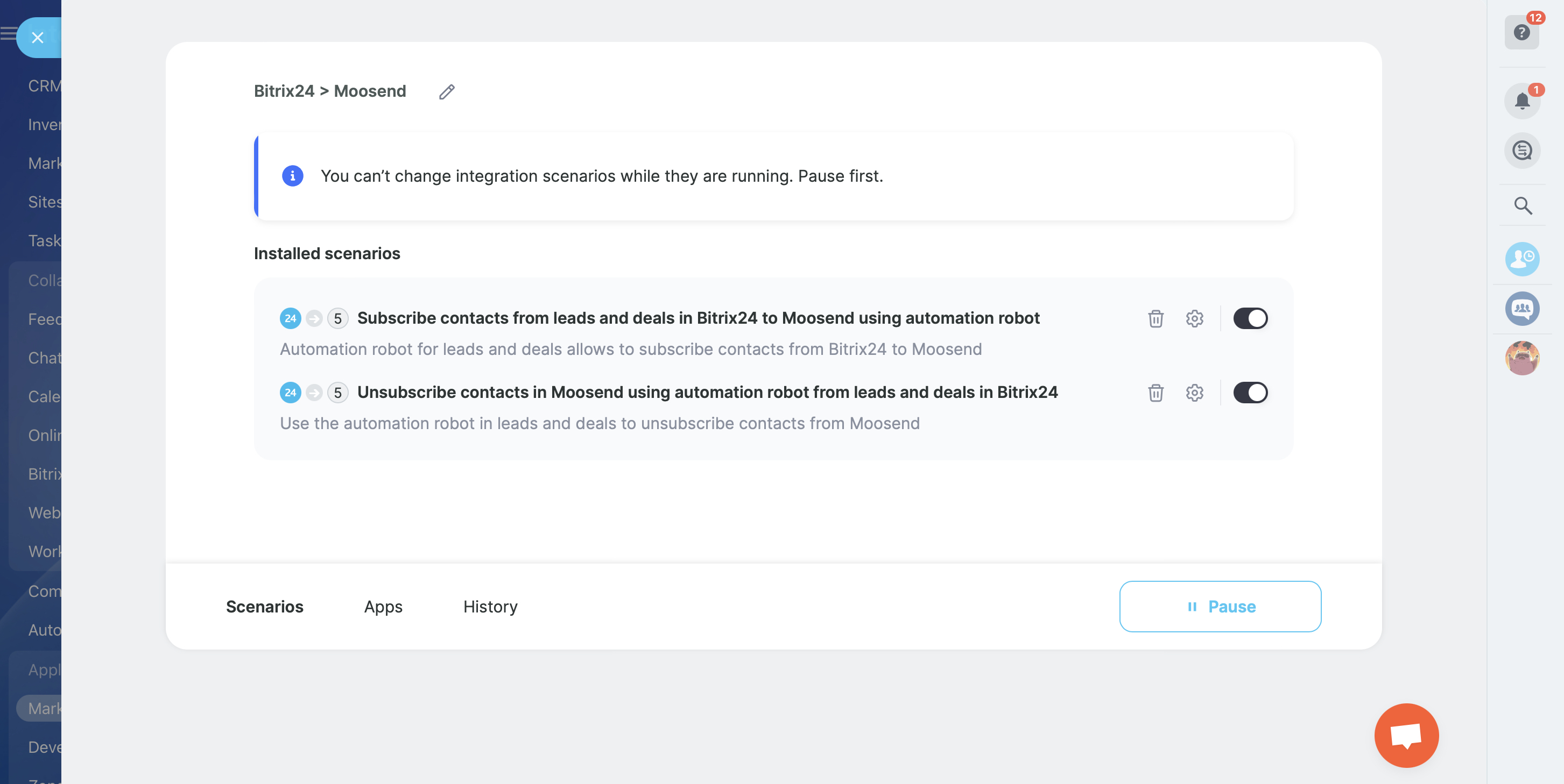 Moosend integration by Albato
