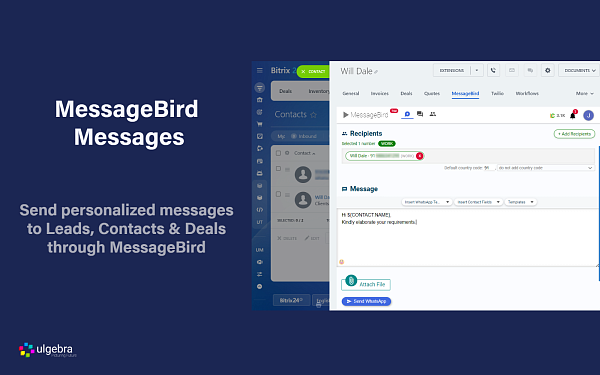 Ultra MessageBird Integration for Bitrix24 by Ulgebra