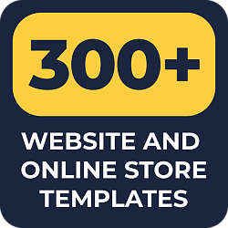 300+ website and online store templates for the Bitrix24.Sites and Bitrix24.Stores builder