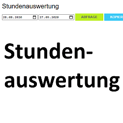 Stundenauswertung